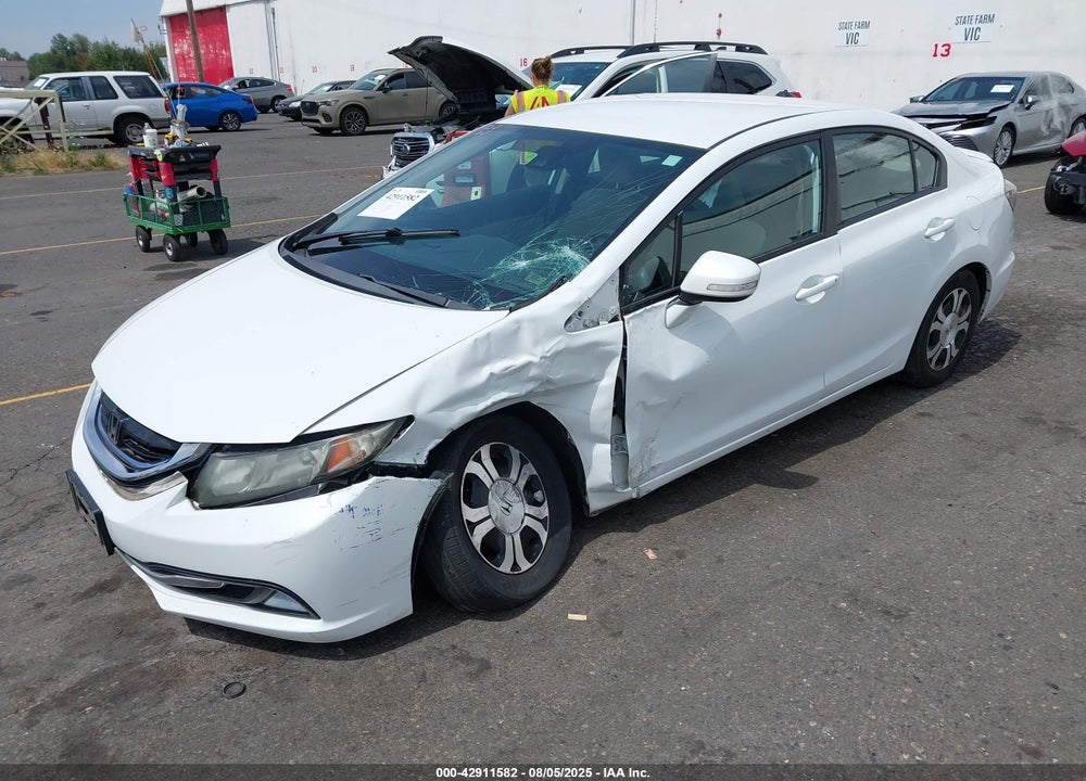 2013 HONDA CIVIC HYBRID VIN: 19XFB4F24DE201692