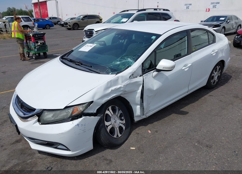 2013 HONDA CIVIC HYBRID VIN: 19XFB4F24DE201692