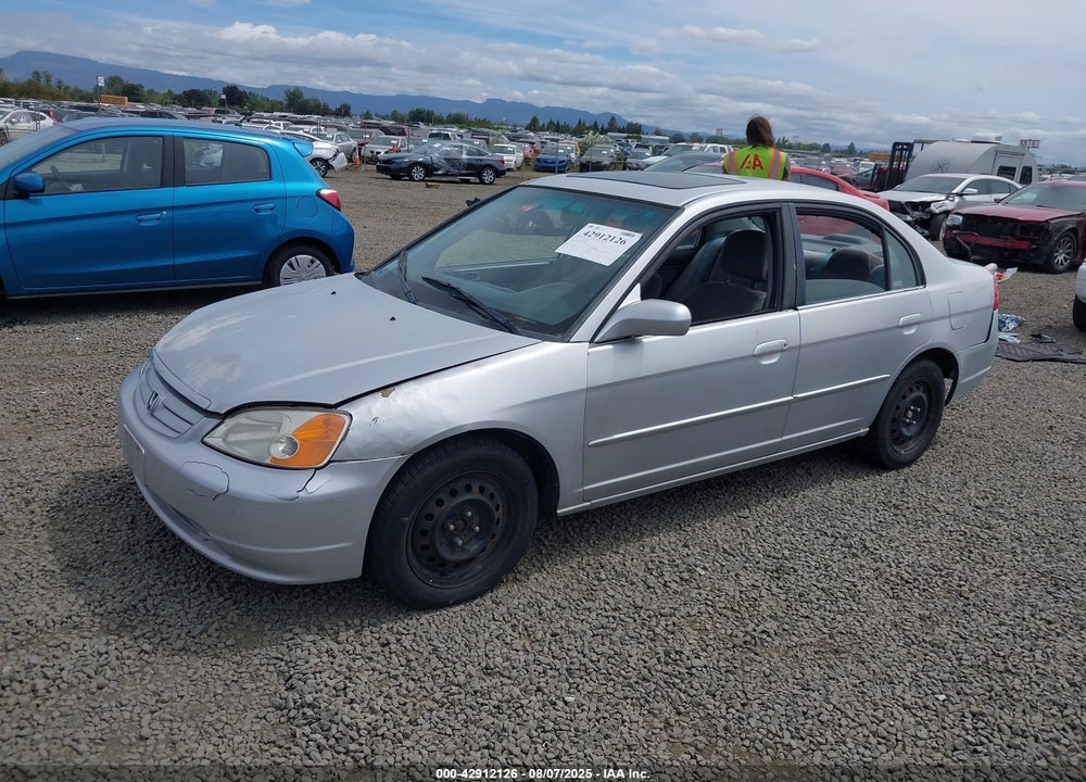 2002 HONDA CIVIC EX VIN: 1HGES26772L074048