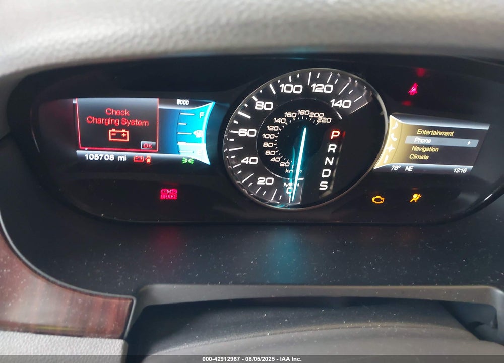 2013 FORD EDGE VIN: 2FMDK4KC9DBE09480