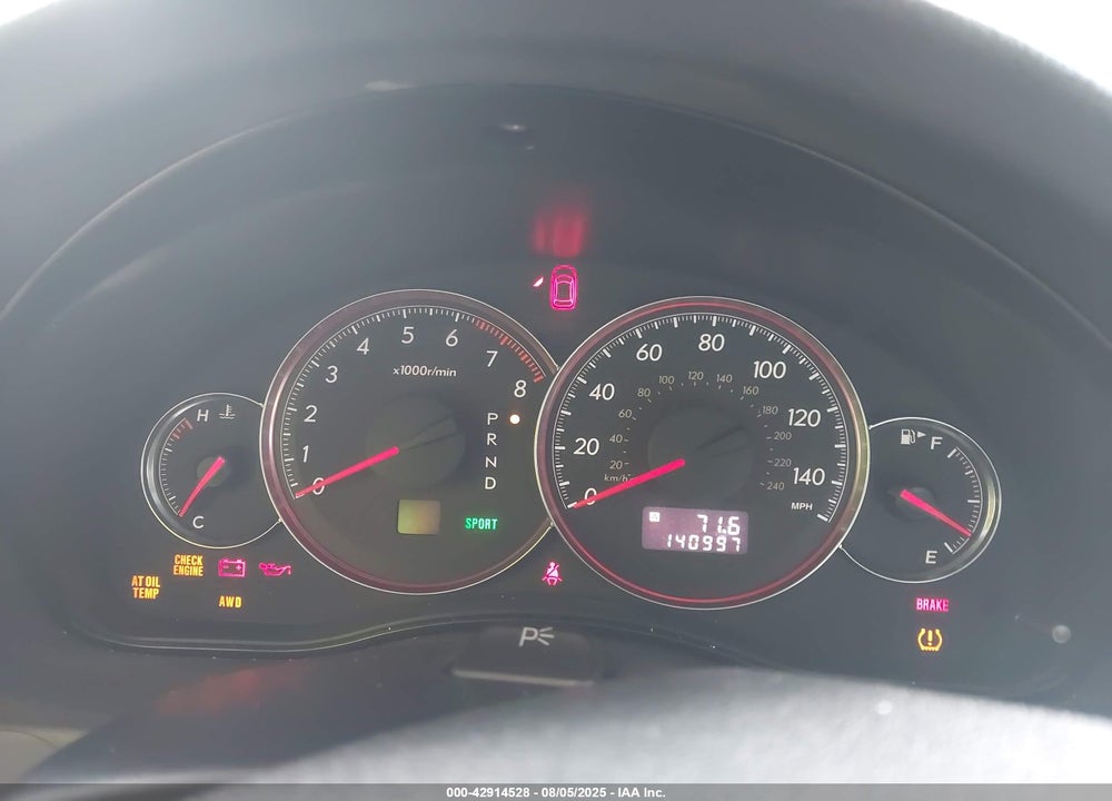 2008 SUBARU LEGACY 2.5I VIN: 4S3BL616687218503