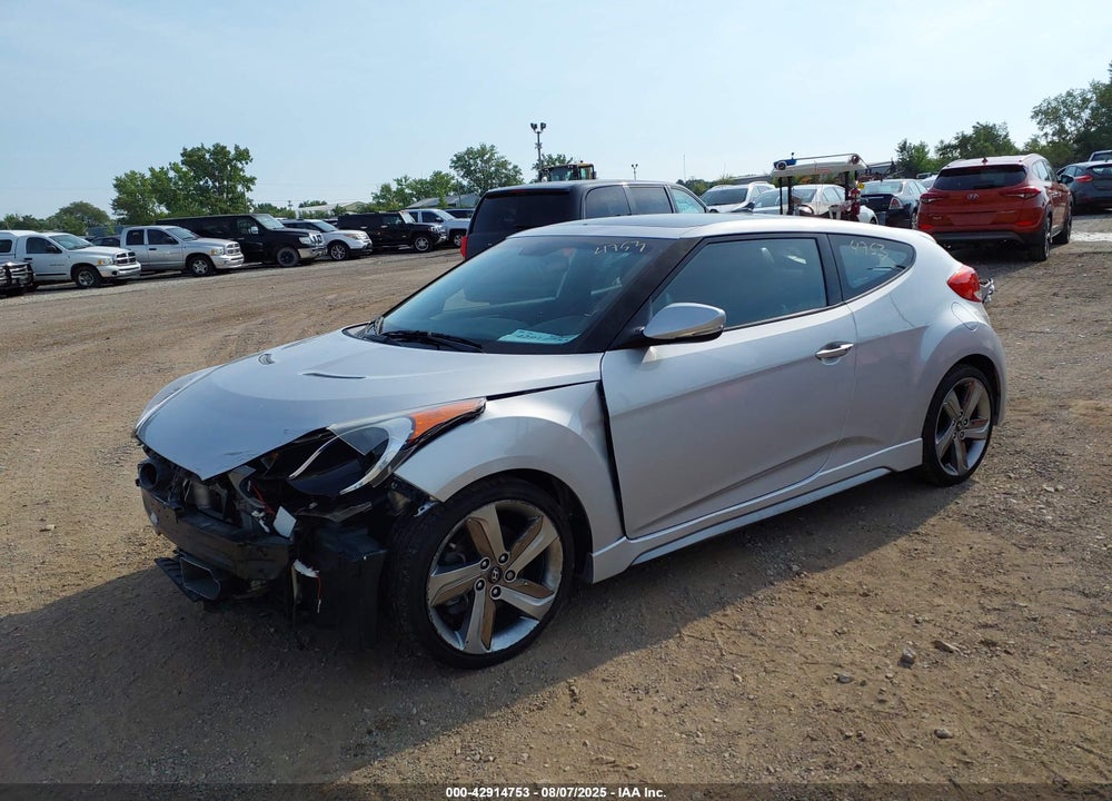 2013 HYUNDAI VELOSTER TURBO W/BLACK VIN: KMHTC6AE1DU180794