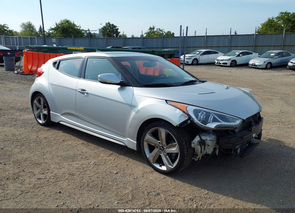 2013 HYUNDAI VELOSTER TURBO W/BLACK VIN: KMHTC6AE1DU180794