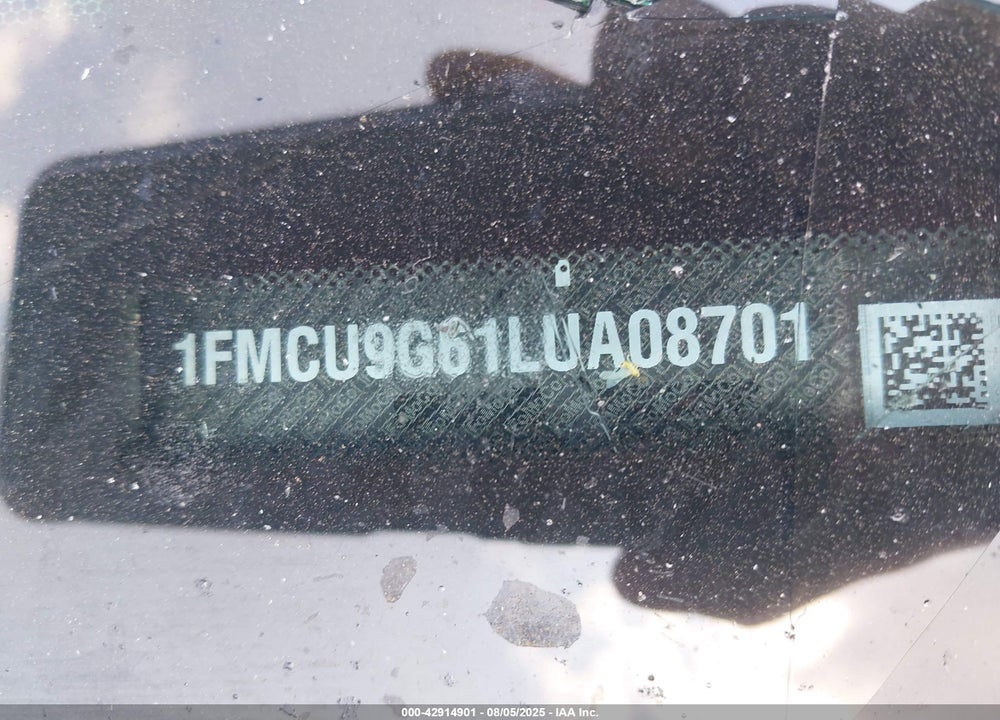 2020 FORD ESCAPE VIN: 1FMCU9G61LUA08701