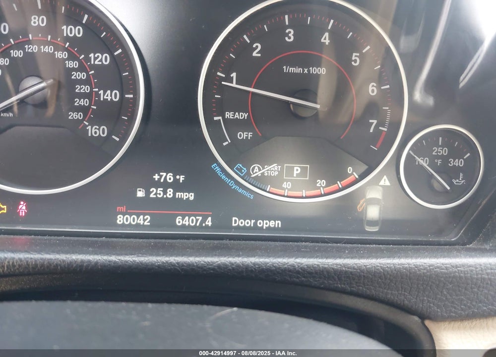 2016 BMW 3 SERIES VIN: WBA8E3G54GNU01276