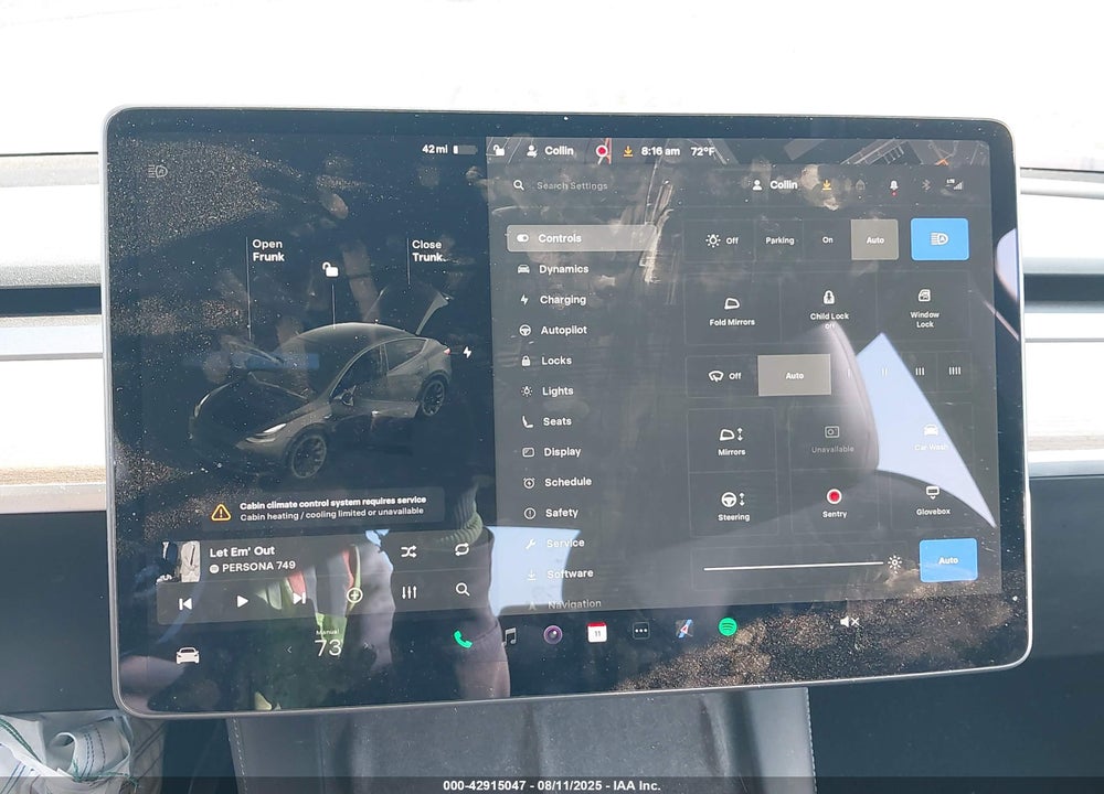 2021 TESLA MODEL Y VIN: 5YJYGDED7MF122895