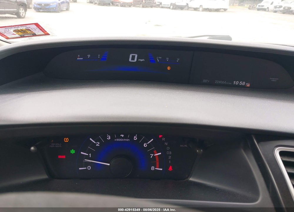 2013 HONDA CIVIC VIN: 19XFB2F85DE216128