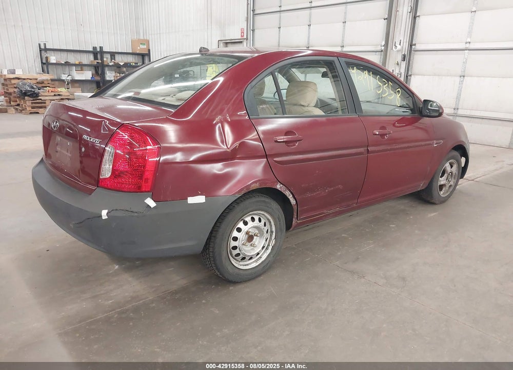 2009 HYUNDAI ACCENT VIN: KMHCN46C99U384045