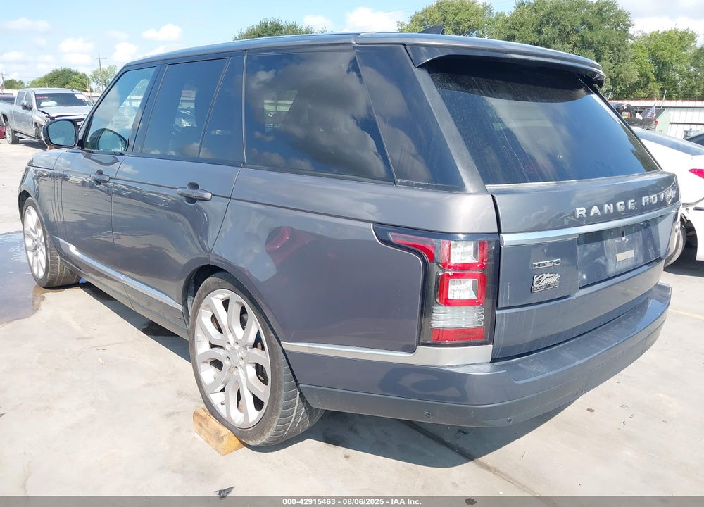 2017 LAND ROVER RANGE ROVER 3.0L V6 TURBOCHARGED DIESEL HSE TD6 VIN: SALGS2FK8HA322915