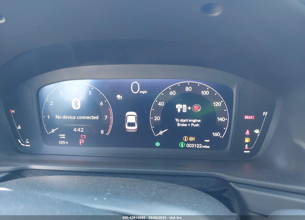 2025 HONDA ACCORD VIN: 1HGCY1F41SA005020