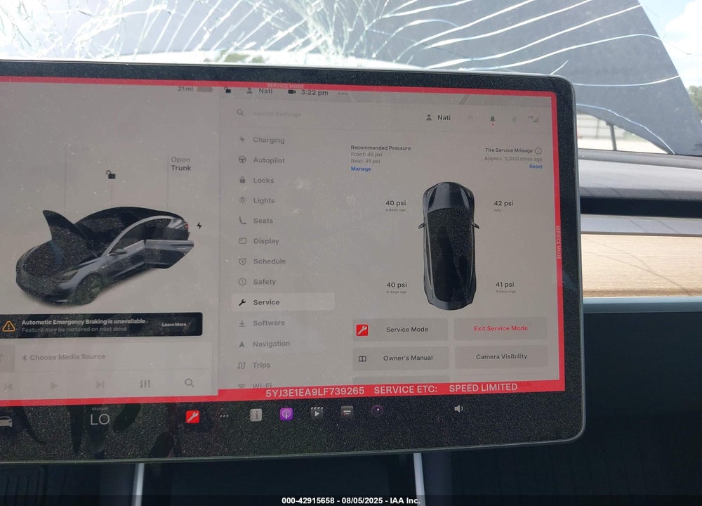 2020 TESLA MODEL 3 VIN: 5YJ3E1EA9LF739265