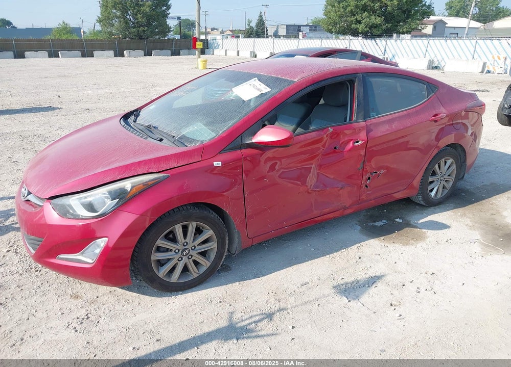 2016 HYUNDAI ELANTRA VIN: KMHDH4AE6GU542228