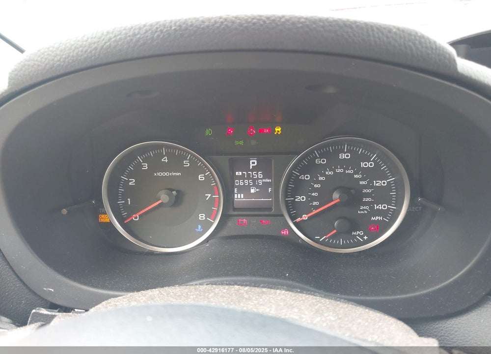2016 SUBARU IMPREZA VIN: JF1GJAF69GH012369