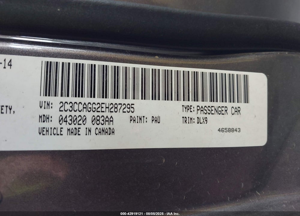 2014 CHRYSLER 300 300S VIN: 2C3CCAGG2EH287295
