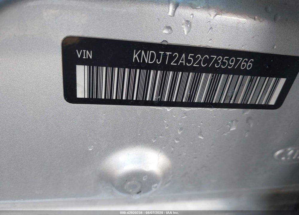 2012 KIA SOUL VIN: KNDJT2A52C7359766