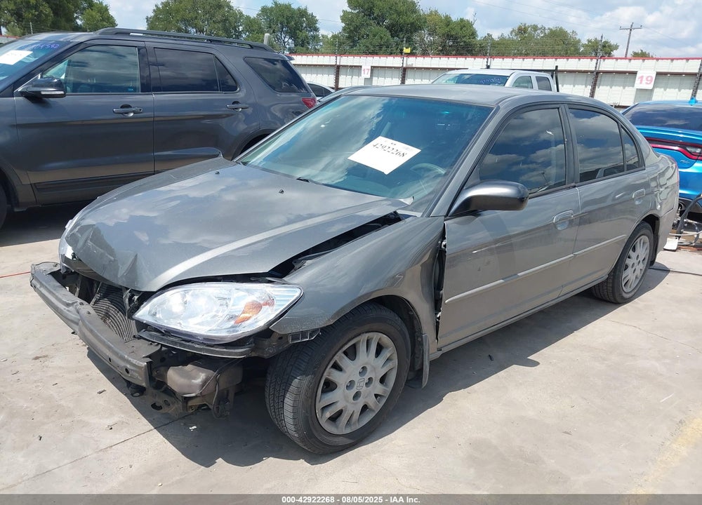 2005 HONDA CIVIC LX VIN: JHMES16595S007077