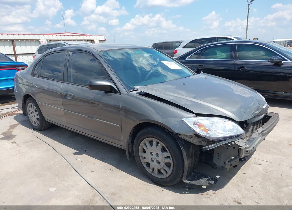 2005 HONDA CIVIC LX VIN: JHMES16595S007077