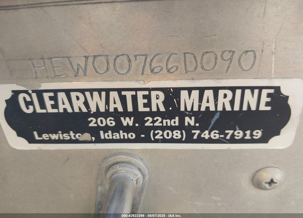 1990 HEWES PW VIN: HEW00766D090