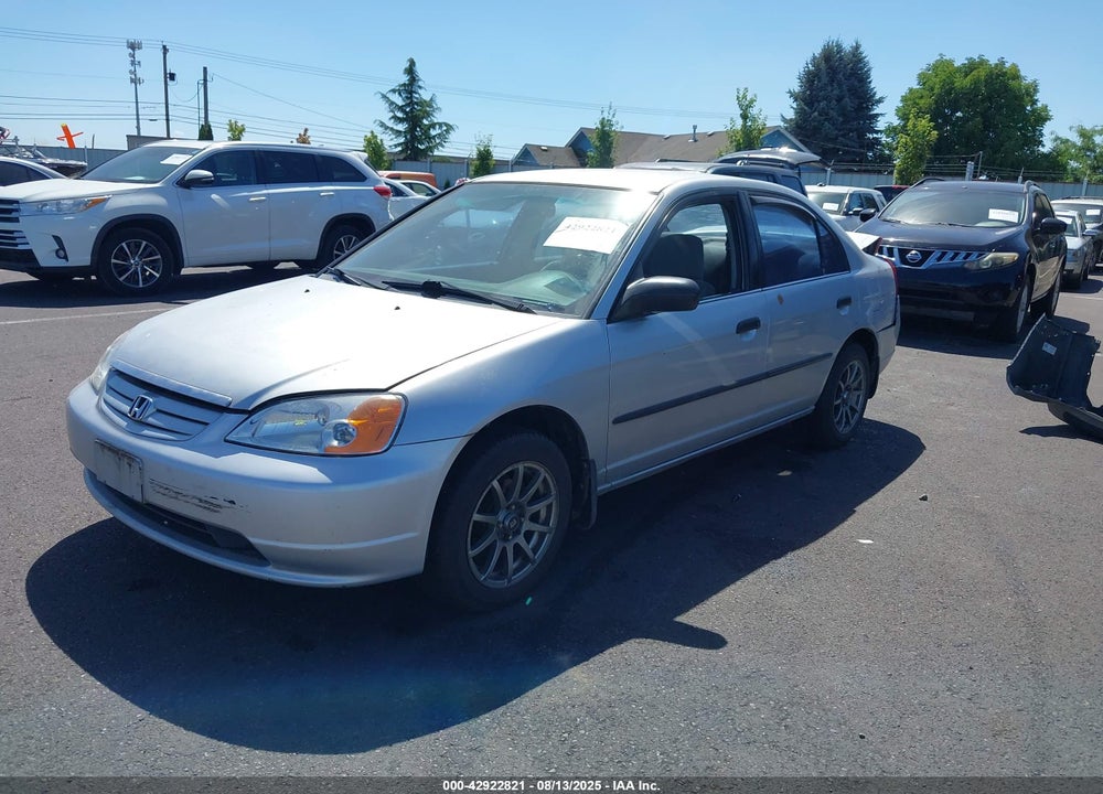 2001 HONDA CIVIC DX VIN: 2HGES15281H572626
