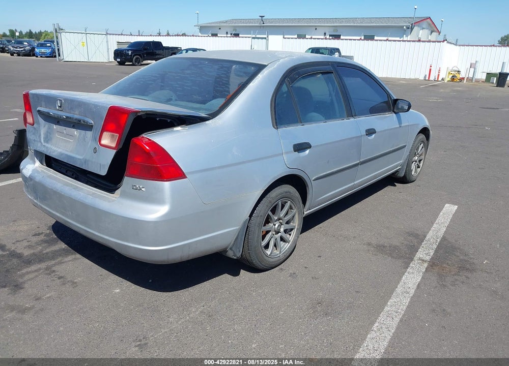2001 HONDA CIVIC DX VIN: 2HGES15281H572626