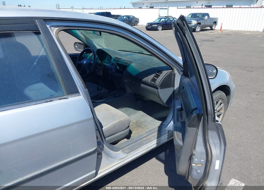 2001 HONDA CIVIC DX VIN: 2HGES15281H572626