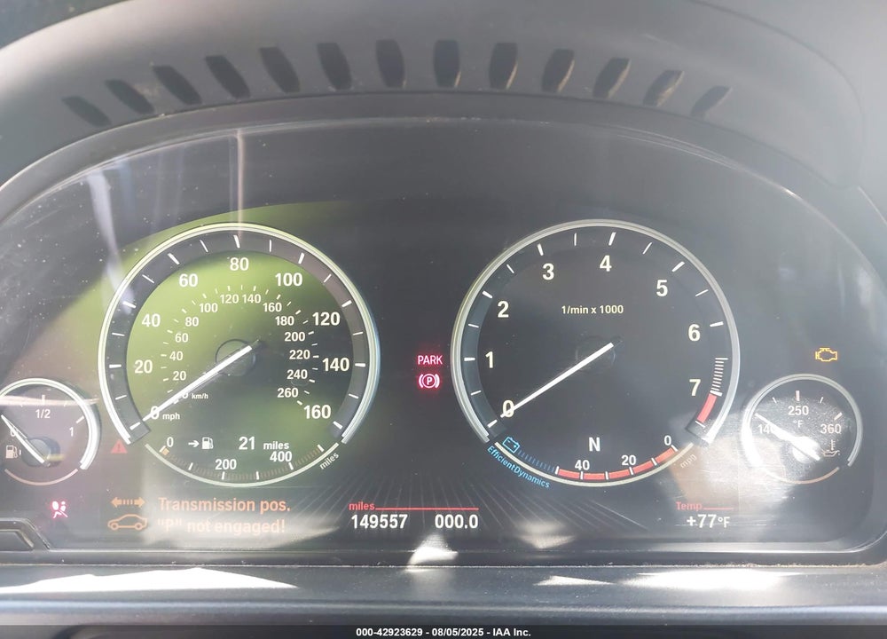 2013 BMW 5 SERIES VIN: WBAXG5C53DD229881