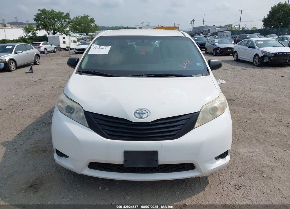 2012 TOYOTA SIENNA BASE 7 PASSENGER VIN: 5TDKA3DC9CS011060