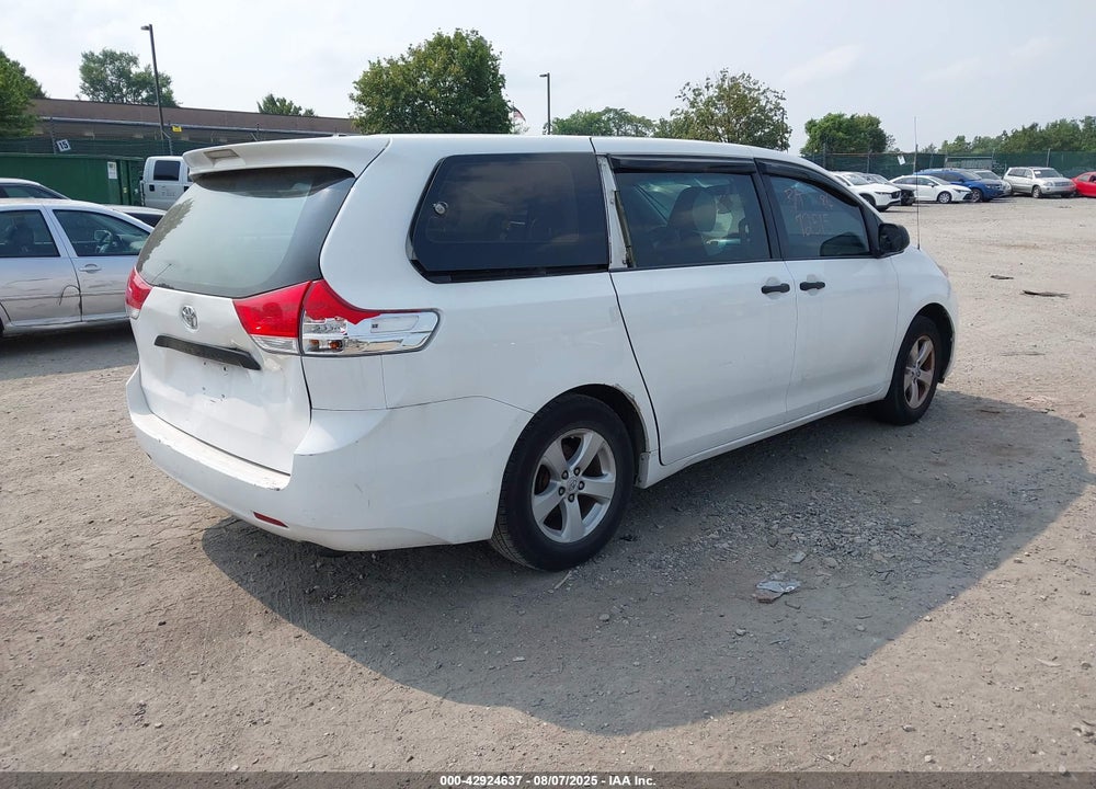 2012 TOYOTA SIENNA BASE 7 PASSENGER VIN: 5TDKA3DC9CS011060