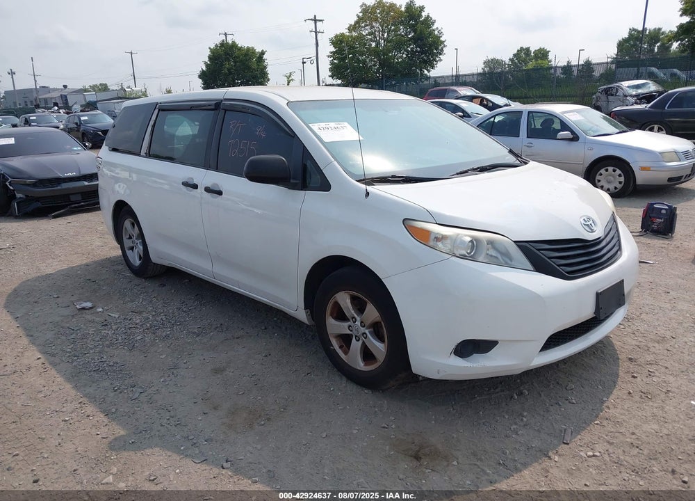 2012 TOYOTA SIENNA BASE 7 PASSENGER VIN: 5TDKA3DC9CS011060