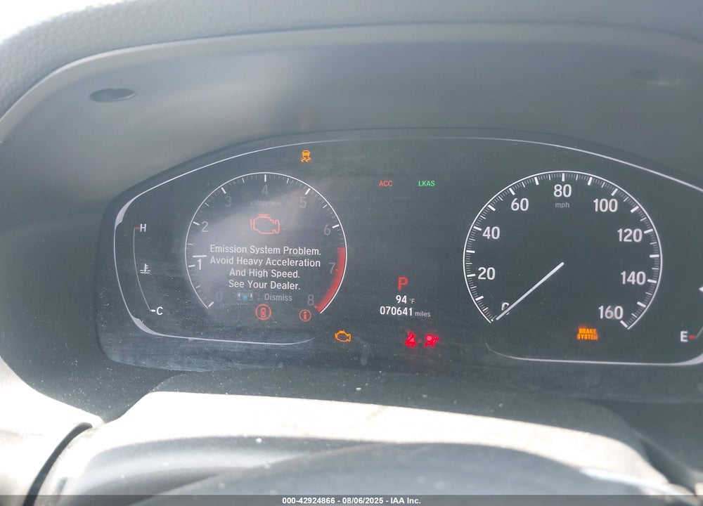 2020 HONDA ACCORD VIN: 1HGCV1F37LA105303