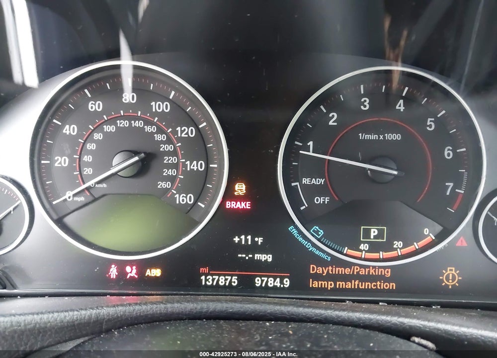 2015 BMW 3 SERIES VIN: WBA3C1C54FK124350
