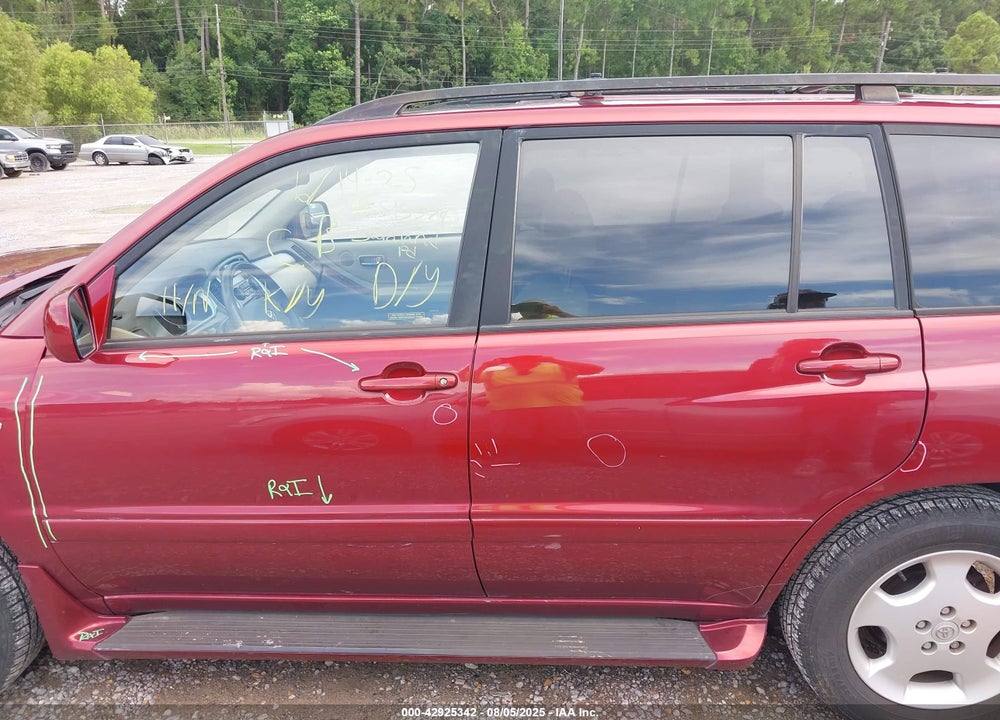 2005 TOYOTA HIGHLANDER LIMITED V6 VIN: JTEDP21A950065433