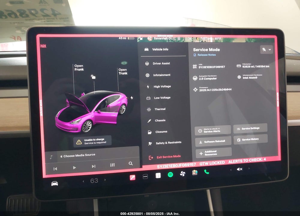 2018 TESLA MODEL 3 VIN: 5YJ3E1EB0JF069157