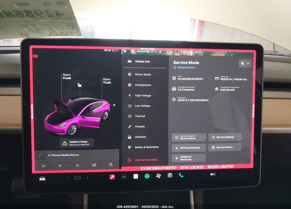 2018 TESLA MODEL 3 VIN: 5YJ3E1EB0JF069157