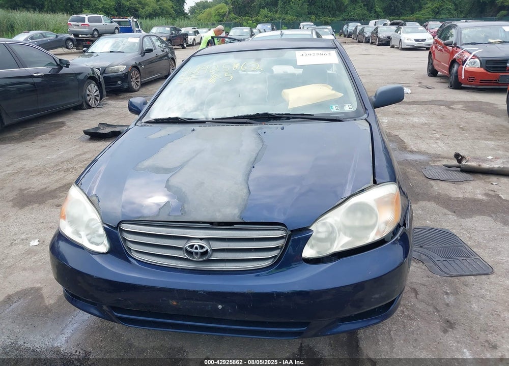 2003 TOYOTA COROLLA LE VIN: JTDBR32E132010697