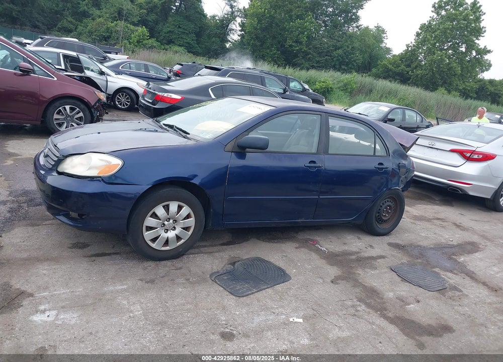 2003 TOYOTA COROLLA LE VIN: JTDBR32E132010697