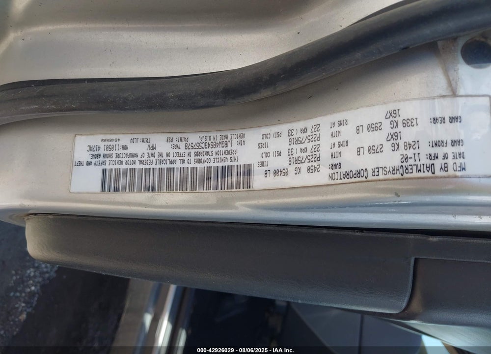 2003 JEEP GRAND CHEROKEE LAREDO VIN: 1J8GW48S43C557578