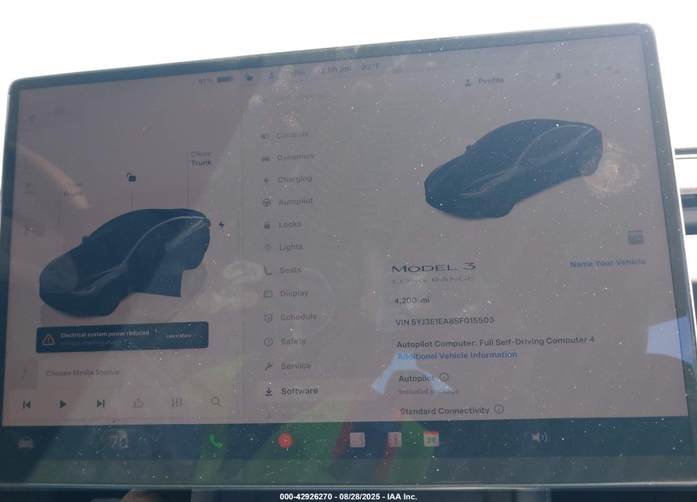 2025 TESLA MODEL 3 VIN: 5YJ3E1EA8SF015503