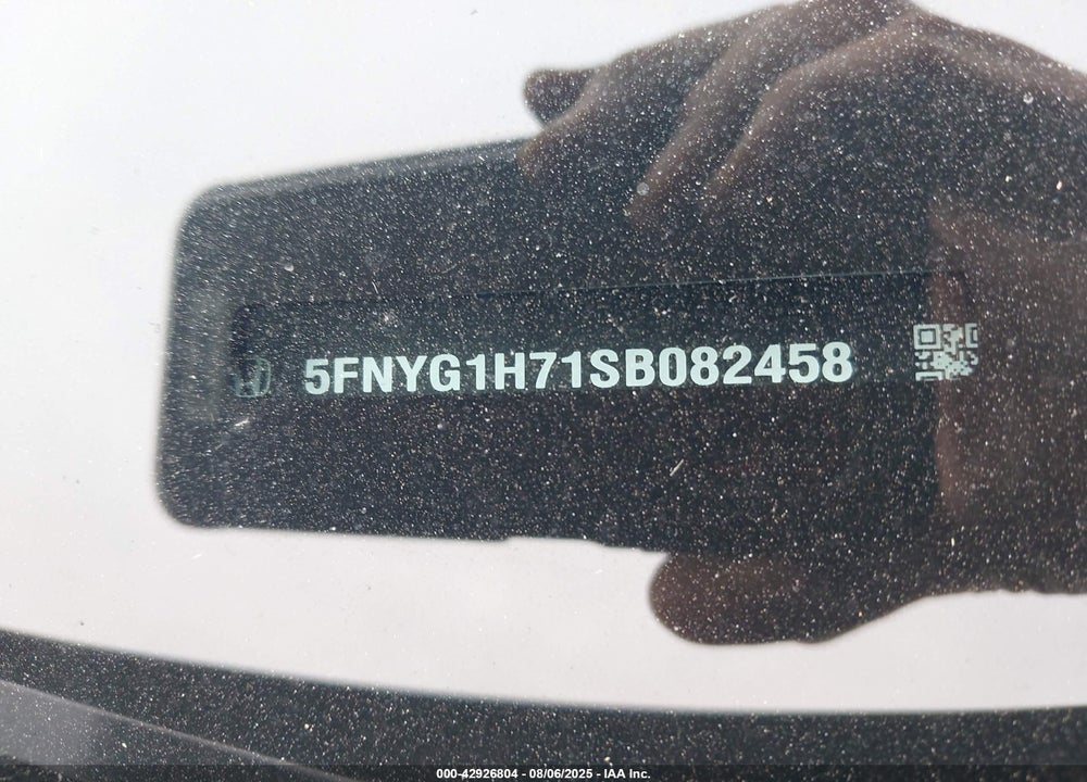 2025 HONDA PILOT TOURING VIN: 5FNYG1H71SB082458