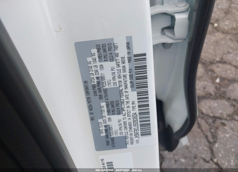2025 MAZDA CX-5 VIN: JM3KFBCL8S0608934