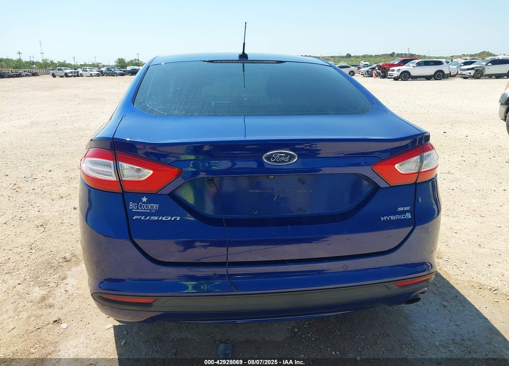 2016 FORD FUSION VIN: 3FA6P0LU0GR368697