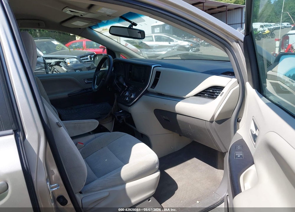 2015 TOYOTA SIENNA LE 8 PASSENGER VIN: 5TDKK3DCXFS545654