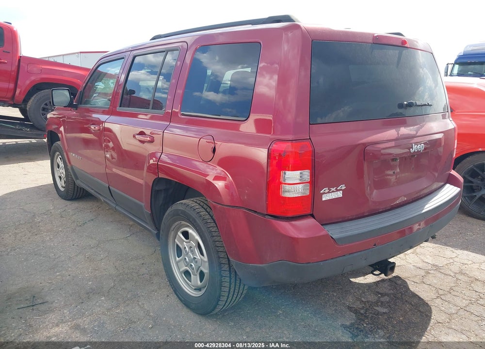 2016 JEEP PATRIOT VIN: 1C4NJRBB9GD658568