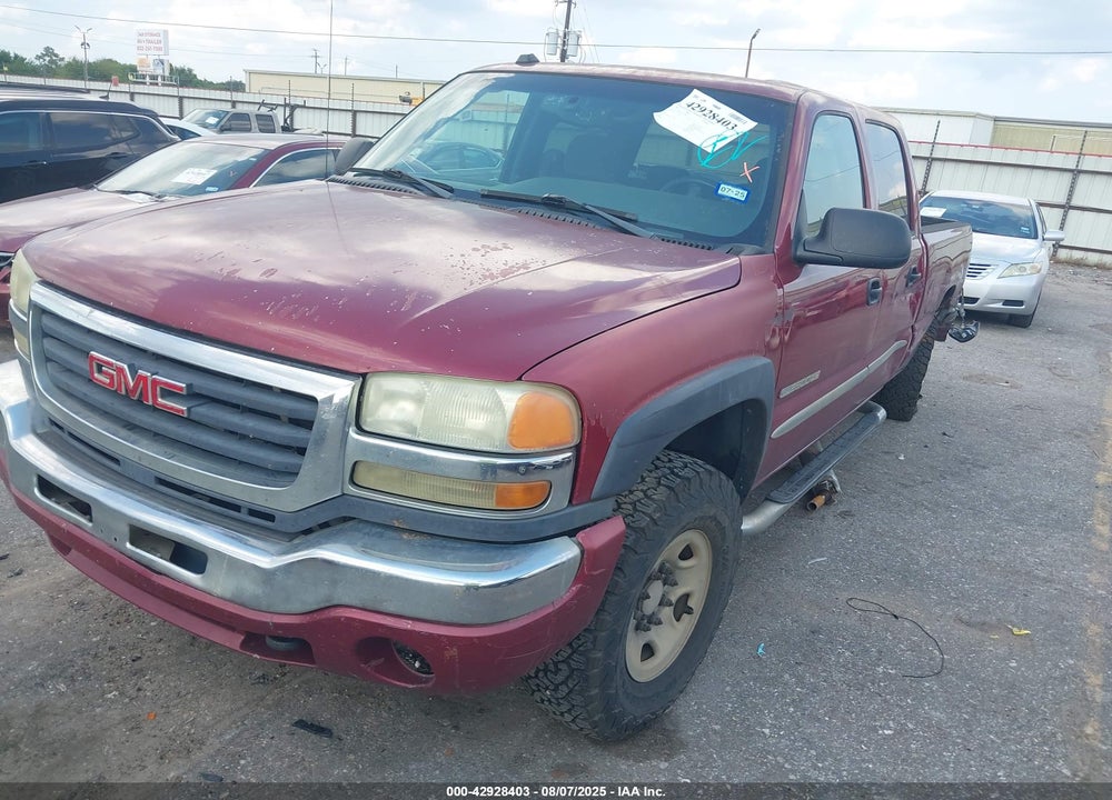 2005 GMC SIERRA 2500HD SLE VIN: 1GTHK23U45F802871