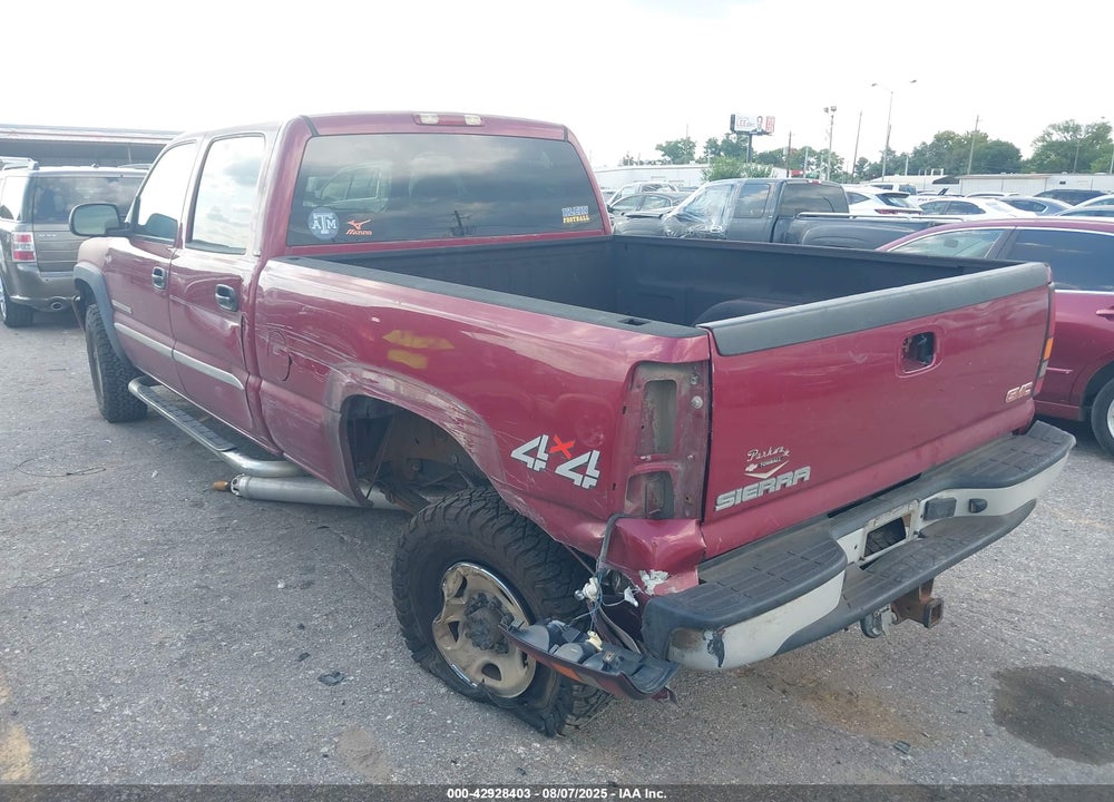 2005 GMC SIERRA 2500HD SLE VIN: 1GTHK23U45F802871
