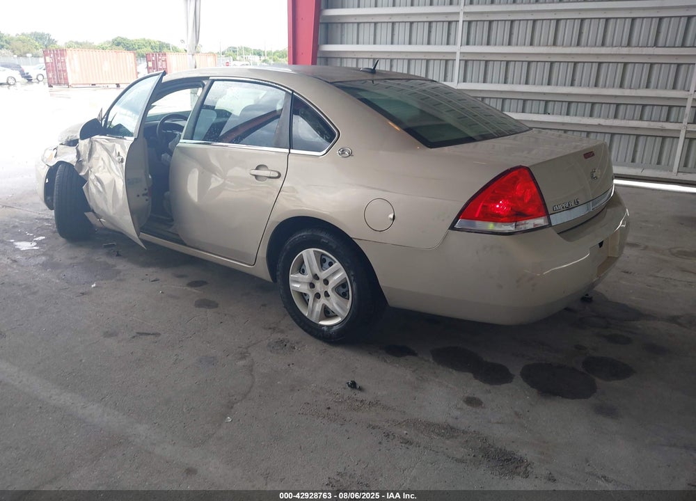2008 CHEVROLET IMPALA LS VIN: 2G1WB58K489199250