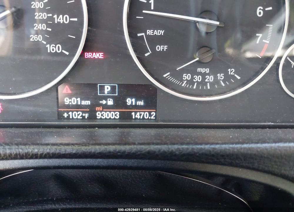 2016 BMW 3 SERIES VIN: WBA8A9C50GK617681