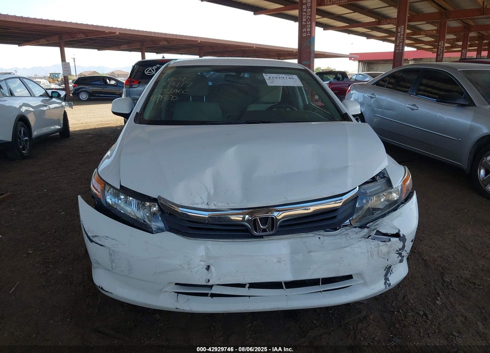 2012 HONDA CIVIC LX VIN: 19XFB2F52CE316353