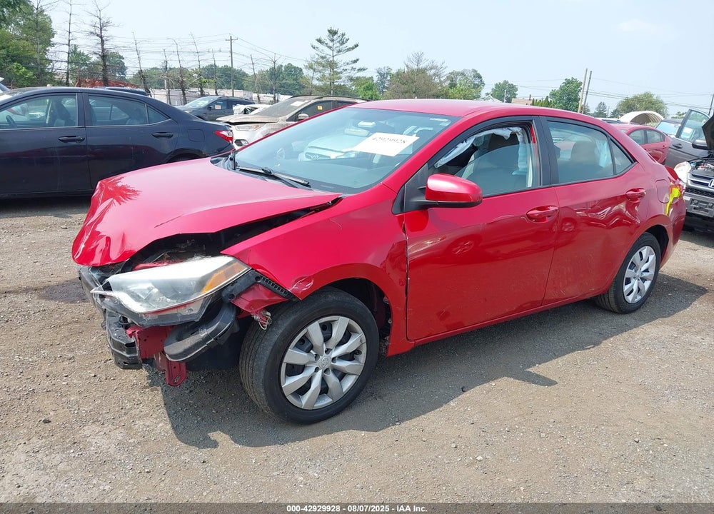 2016 TOYOTA COROLLA LE VIN: 2T1BURHE4GC693480
