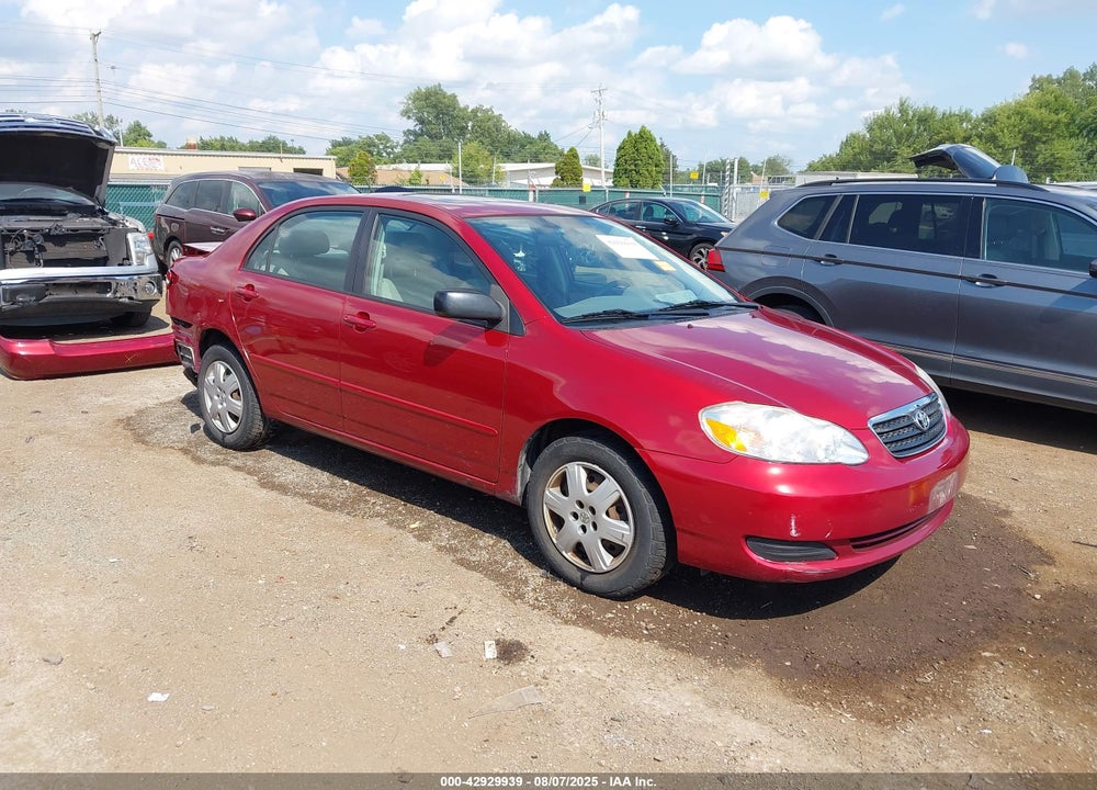 2008 TOYOTA COROLLA LE VIN: 2T1BR32EX8C894325